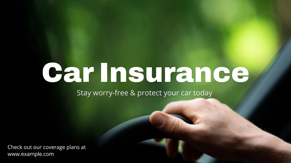 Car insurance blog banner template
