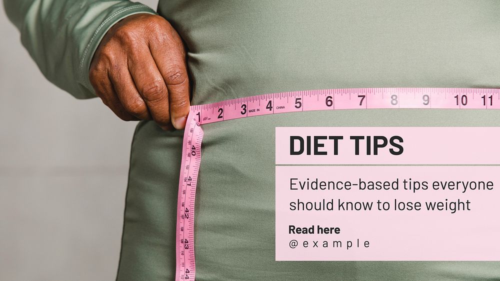 Diet tips blog banner template