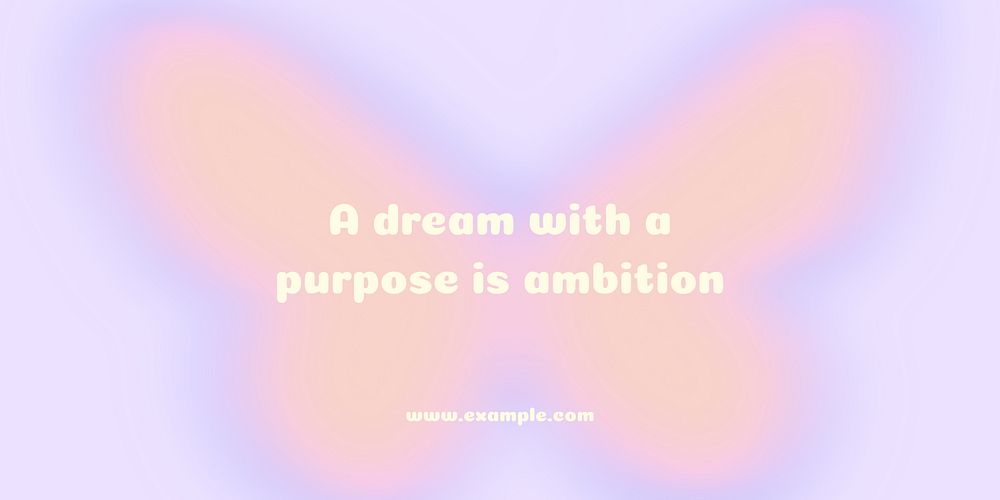 Ambition quote Twitter post template