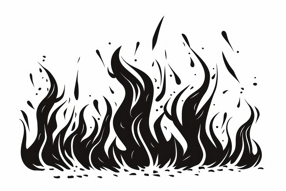 Abstract black flames illustration | Free Photo Illustration - rawpixel