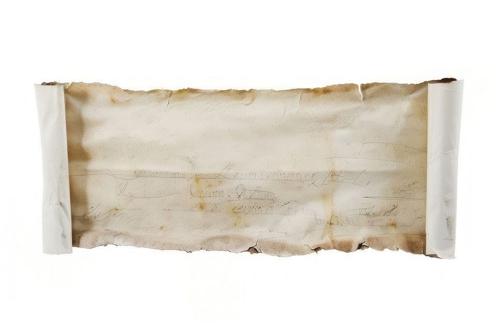 Aged parchment scroll paper