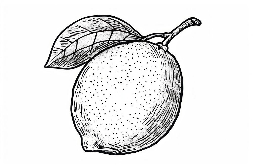 Detailed lemon sketch illustration | Free Photo Illustration - rawpixel