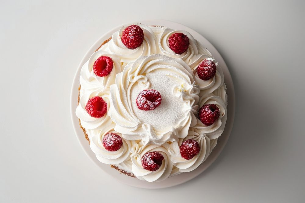 Cake raspberry dessert produce.