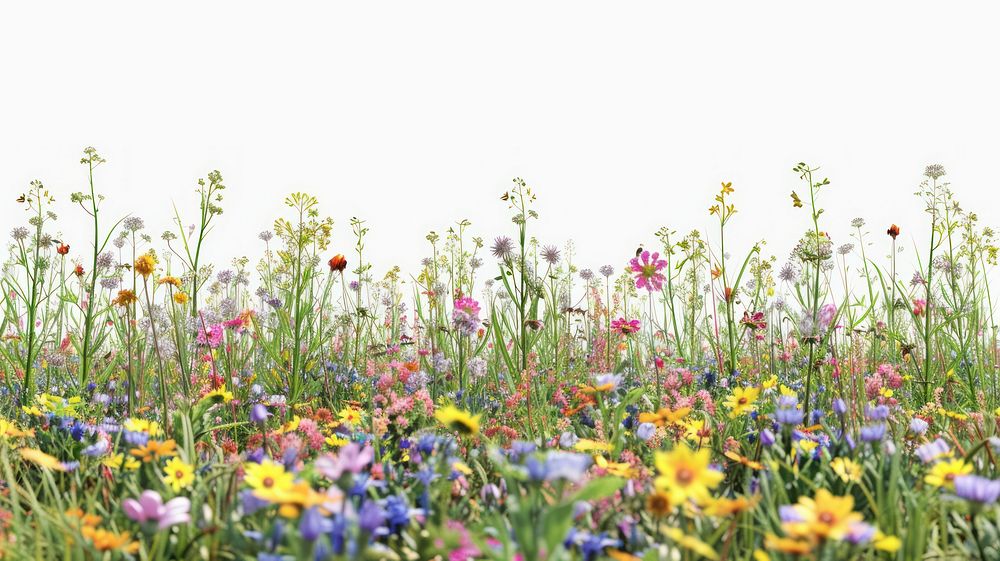 Vibrant wildflower meadow in bloom