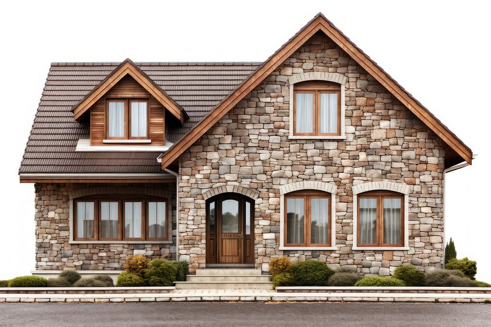 Charming stone house with windows