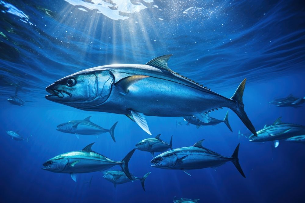 Majestic tuna swimming underwater | Free Photo - rawpixel