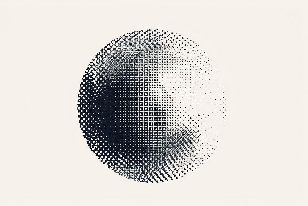 Abstract halftone sphere design