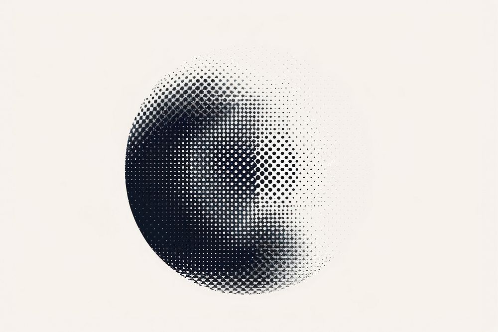 Abstract halftone gradient sphere