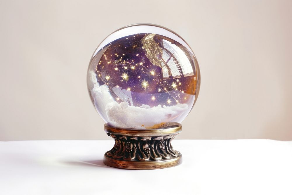 Magical starry globe fantasy decor