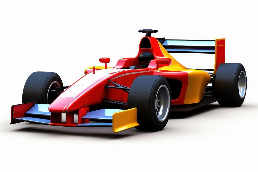 Red yellow racing car speed | Free Photo - rawpixel