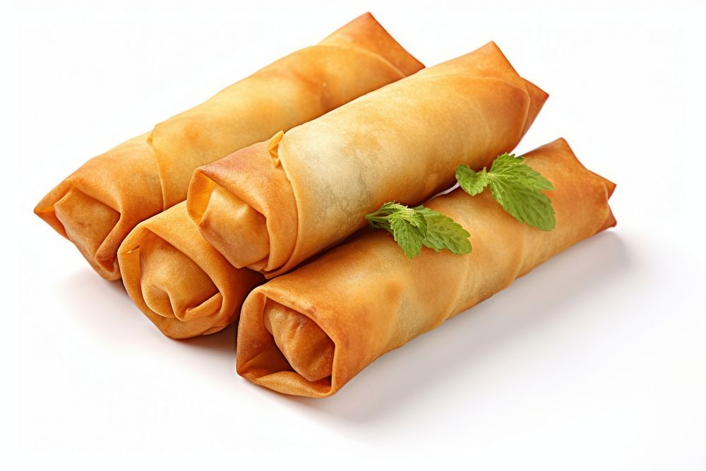 Crispy golden spring rolls delicious