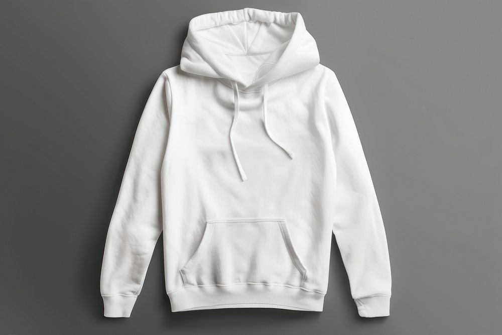 Plain white hoodie fashion