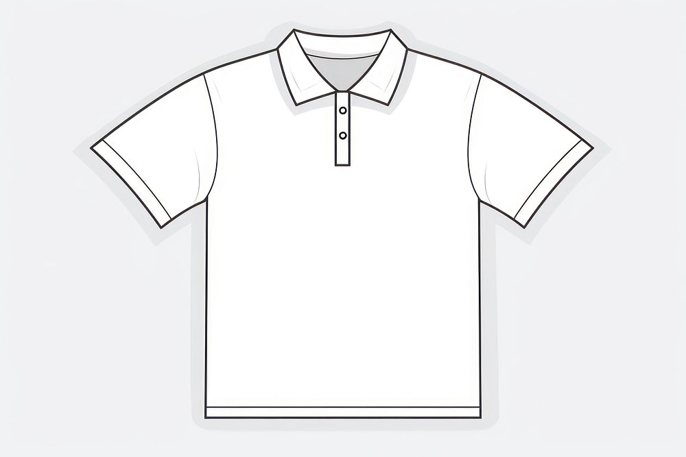 White polo shirt template clothing apparel accessories.