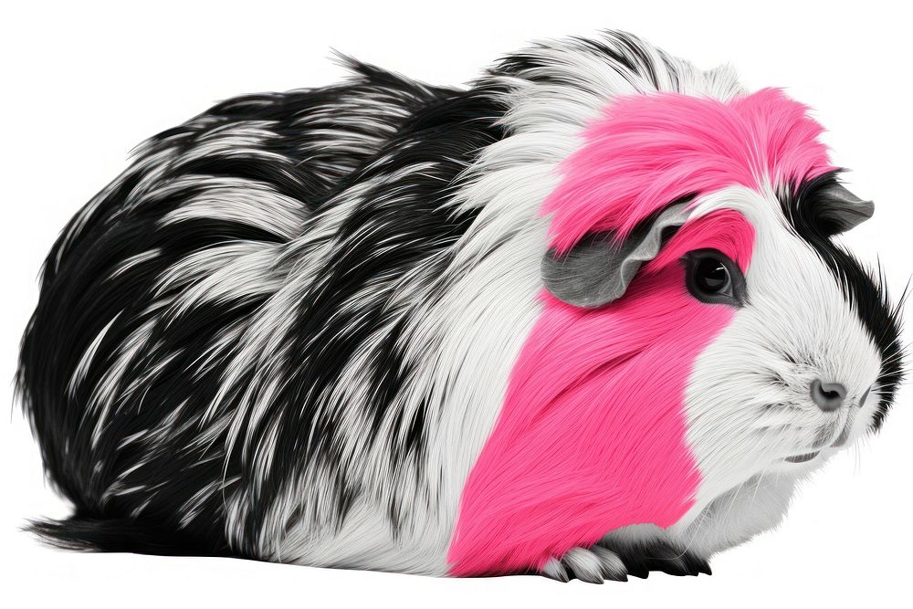 Colorful guinea pig illustration