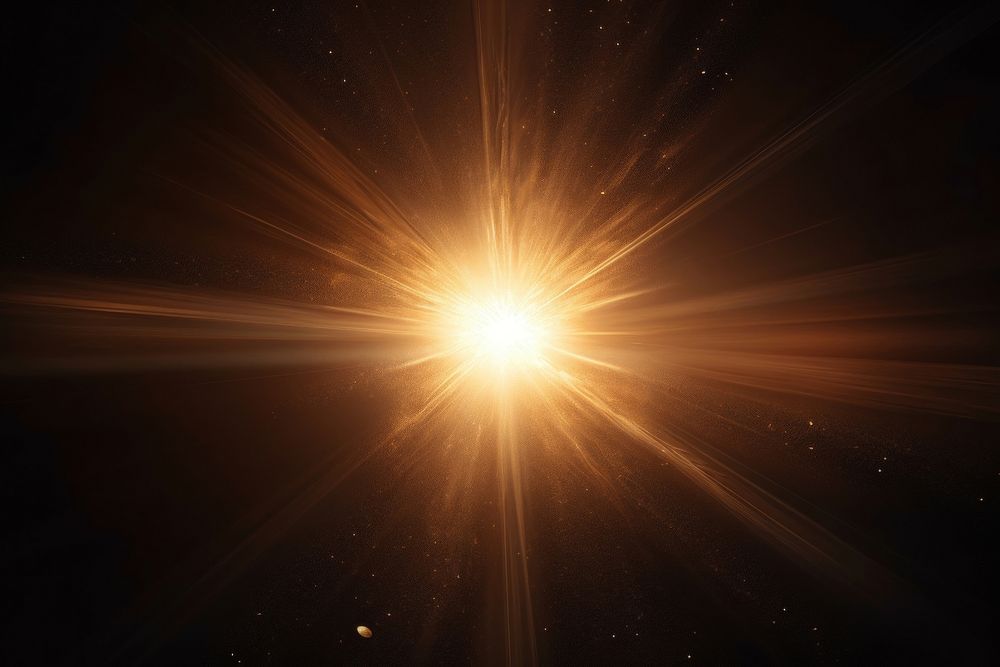 Radiant cosmic explosion in space