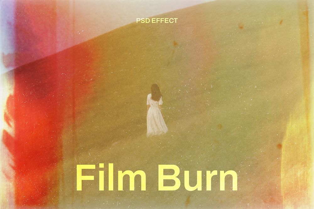 Film Burn PSD Effect | Premium PSD Add-on - rawpixel