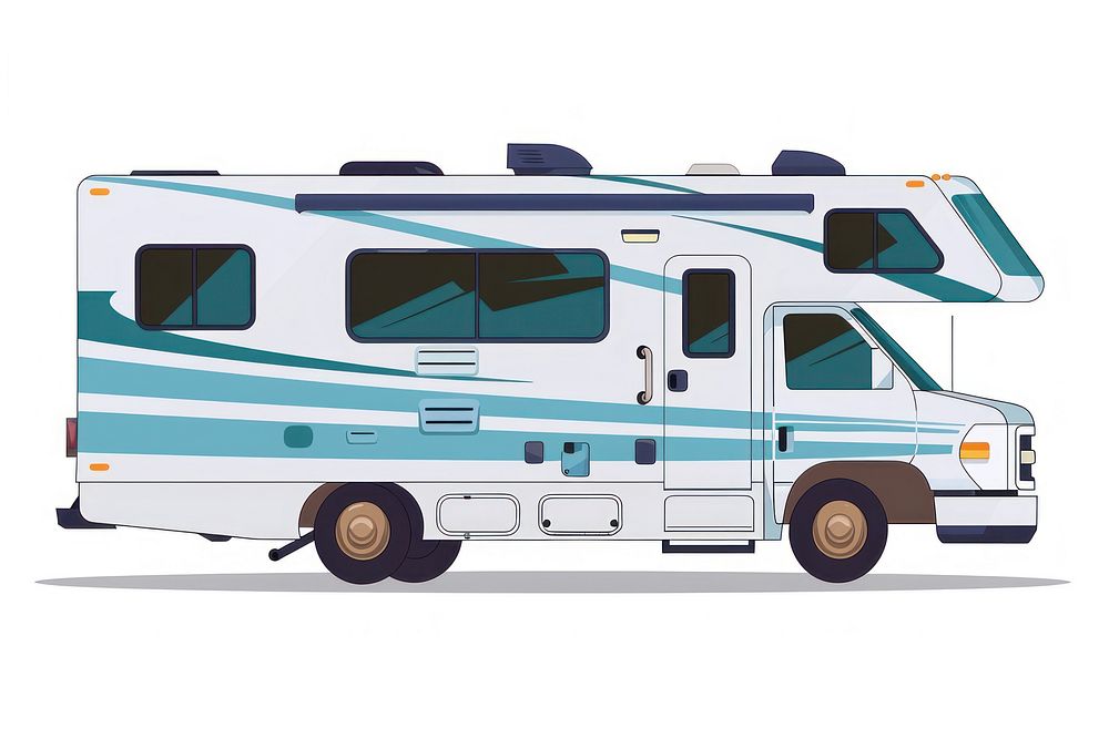 Modern recreational vehicle illustration