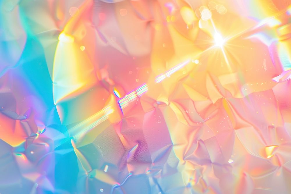 Vibrant abstract holographic light