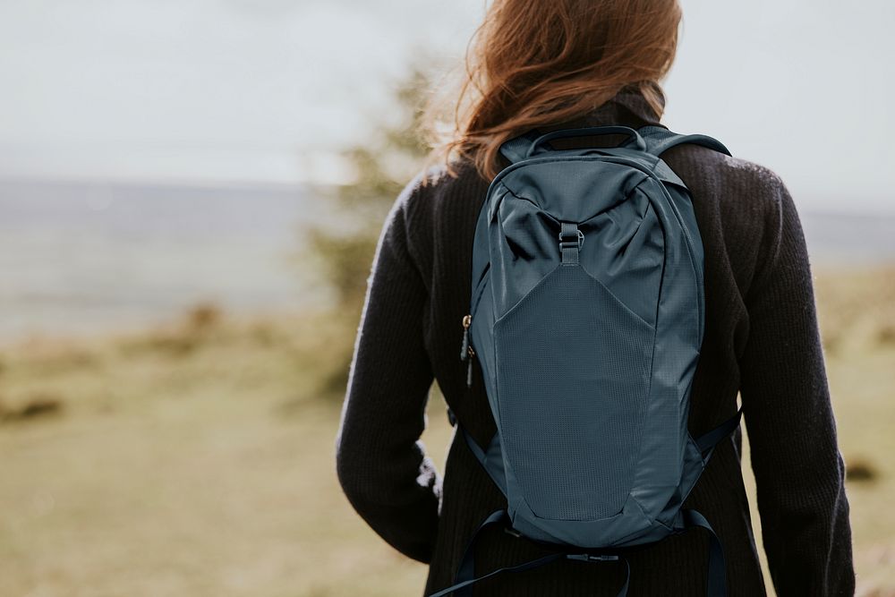 Backpack mockup, outdoor activity psd