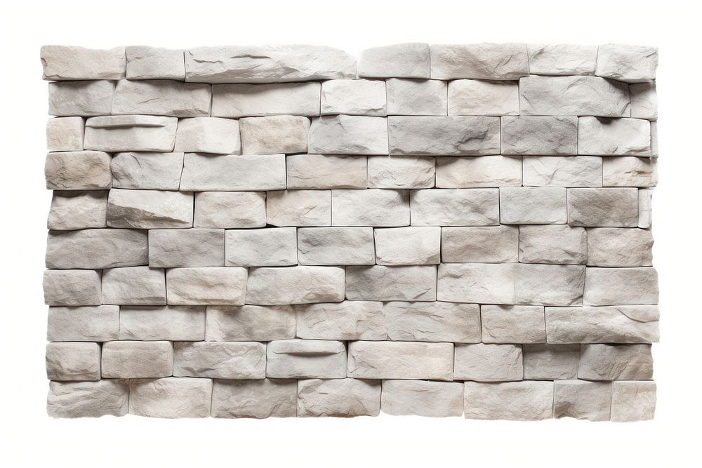 Textured white brick wall