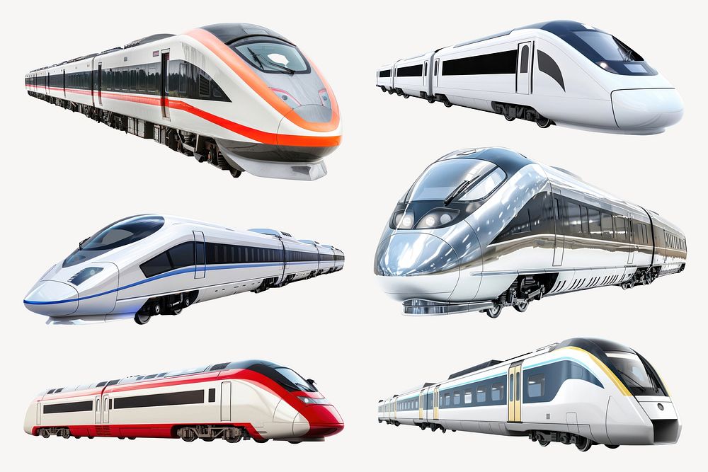 high speed train design element set