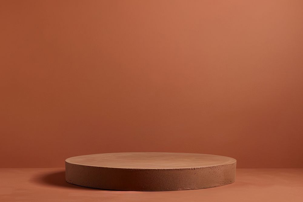 Minimalist terracotta display platform