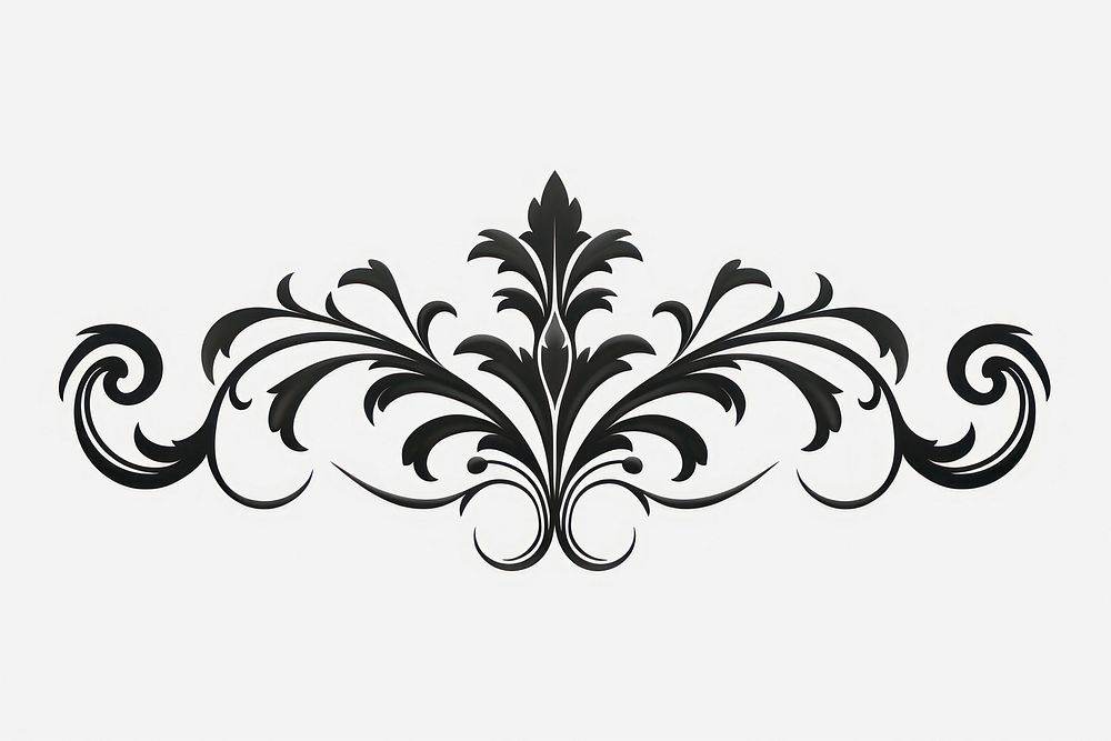 Elegant vintage ornamental floral design