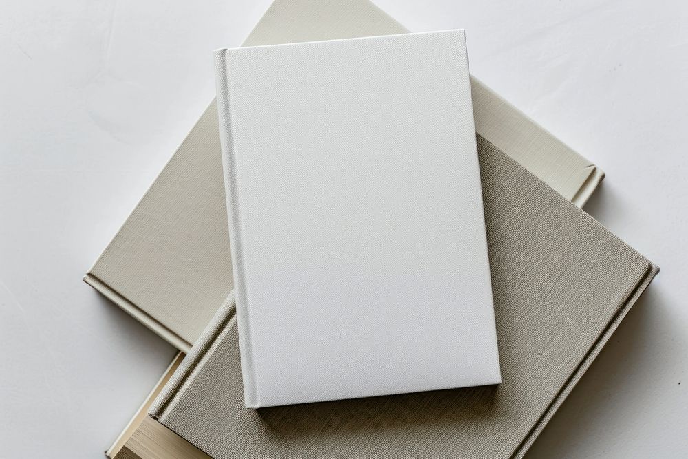 Minimalist blank hardcover books