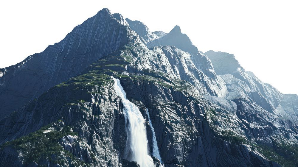 Waterfall Mountain waterfall mountain landscape.