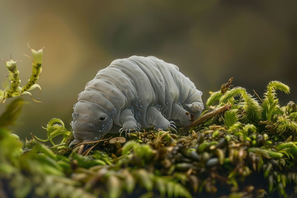 Microscopic tardigrade on moss | Free Photo - rawpixel