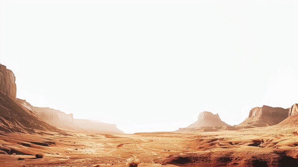 Stunning desert landscape with mesas.