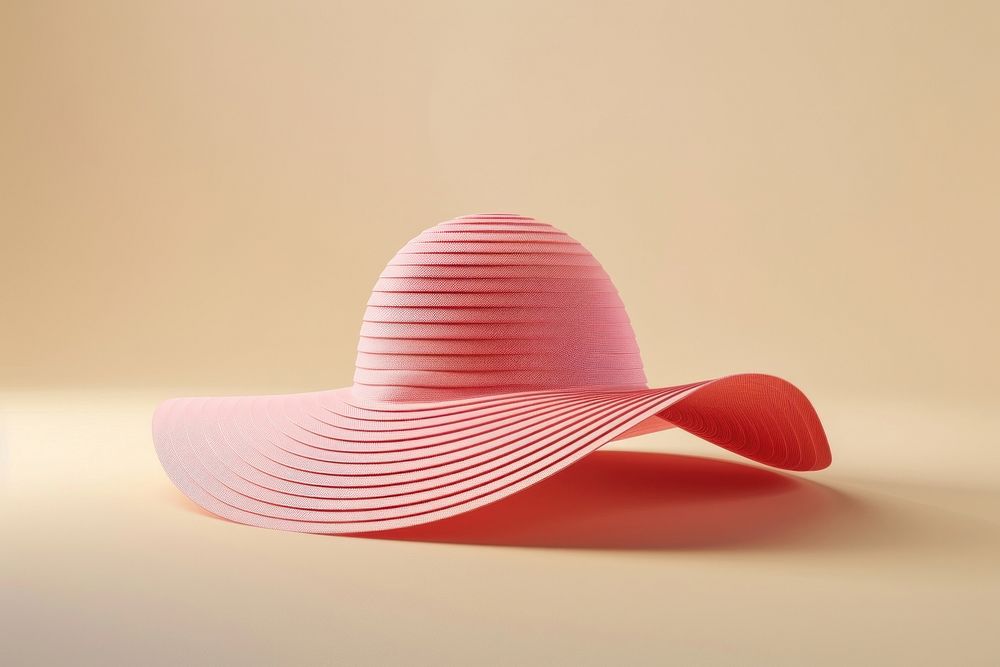 Elegant pink summer hat