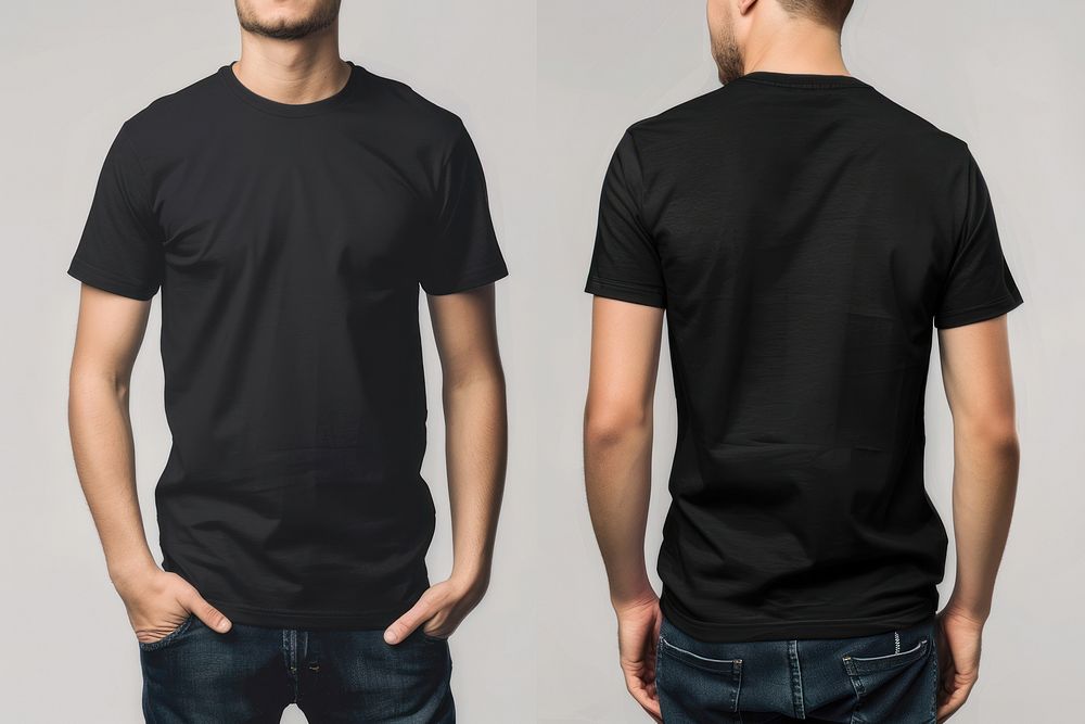 Blank black t shirt mockup clothing apparel t-shirt.