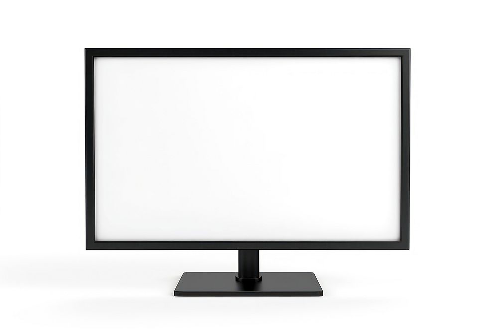 Modern blank black computer monitor | Free Photo - rawpixel
