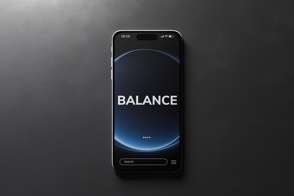 Modern smartphone with balance screen | Premium Photo - rawpixel