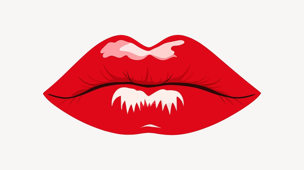  aesthetic  of a lipstick kiss illustration vector