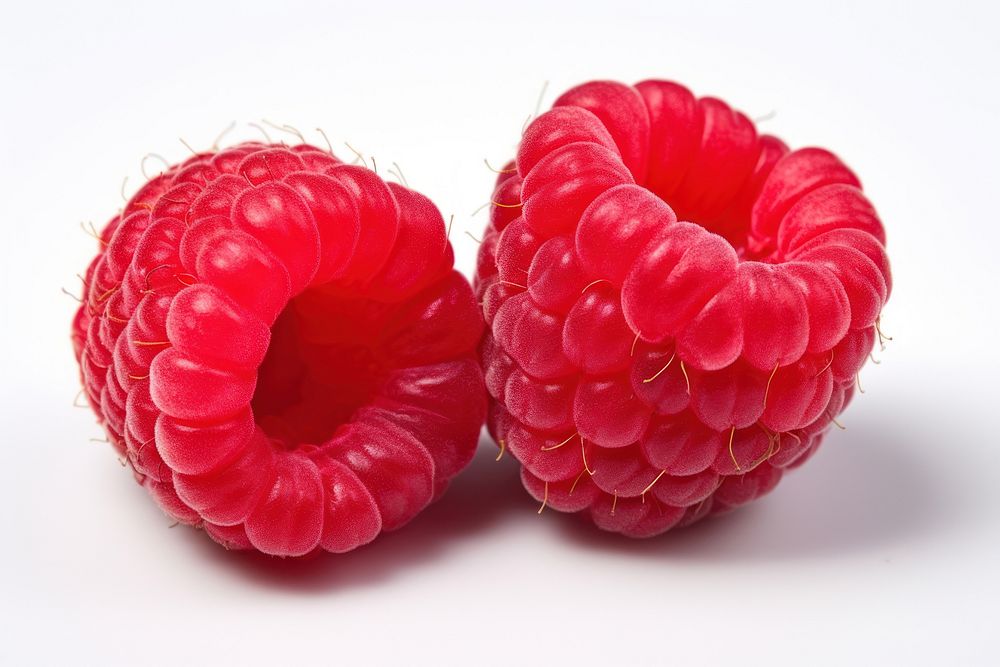 Fresh juicy ripe raspberries closeup