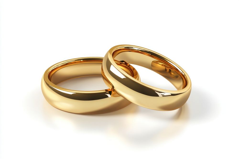 Elegant gold wedding rings Free Photo rawpixel