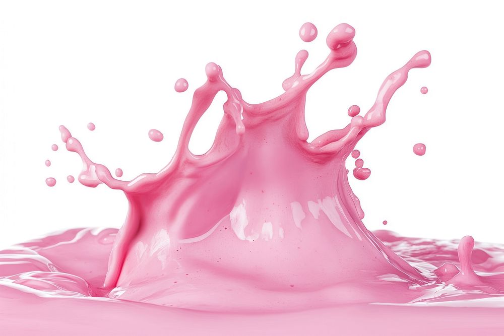 Vibrant pink liquid splash art