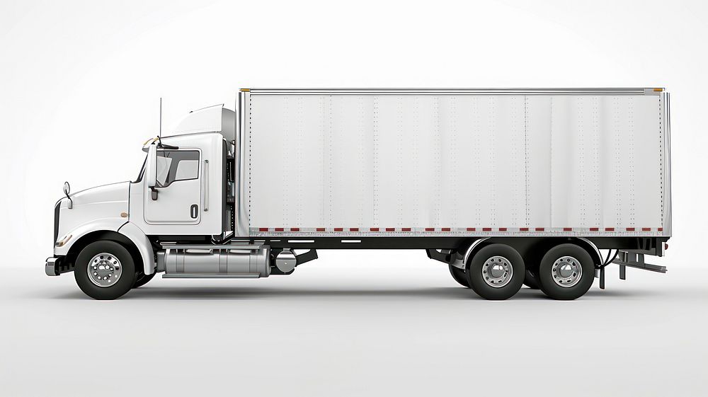 White delivery truck side view | Free Photo - rawpixel