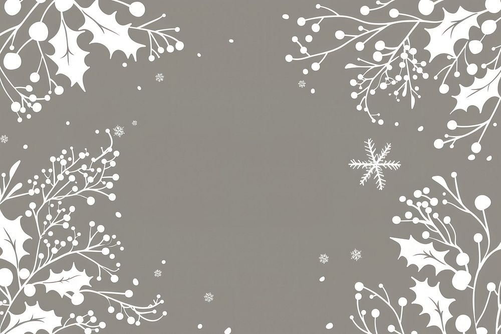 Elegant winter-themed floral background