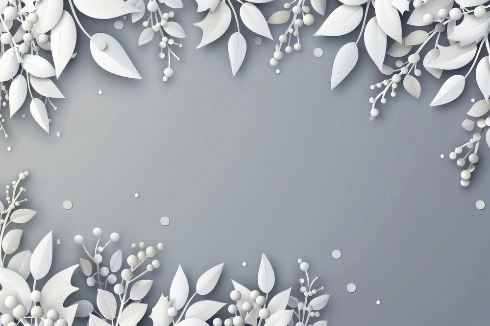 Elegant floral paper cut background