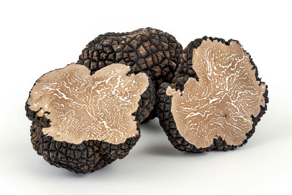 Gourmet black truffles sliced delicacy