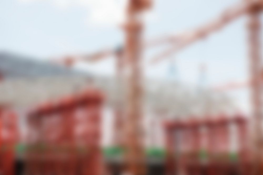 Construction site, blurry background image