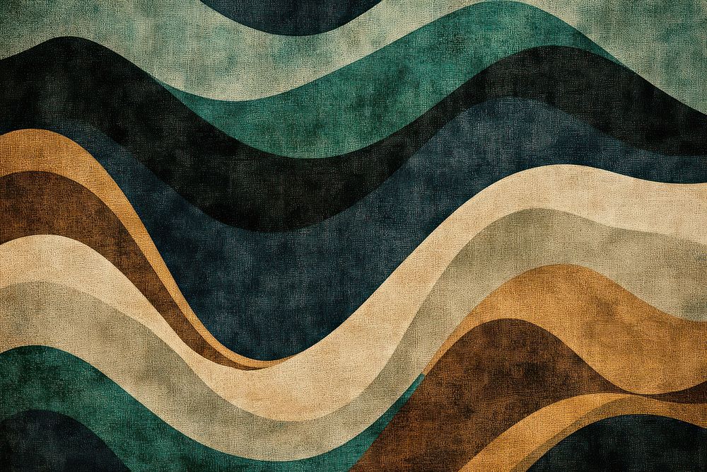 Multicolored linen fabric in the shape of waves texture racket sports.