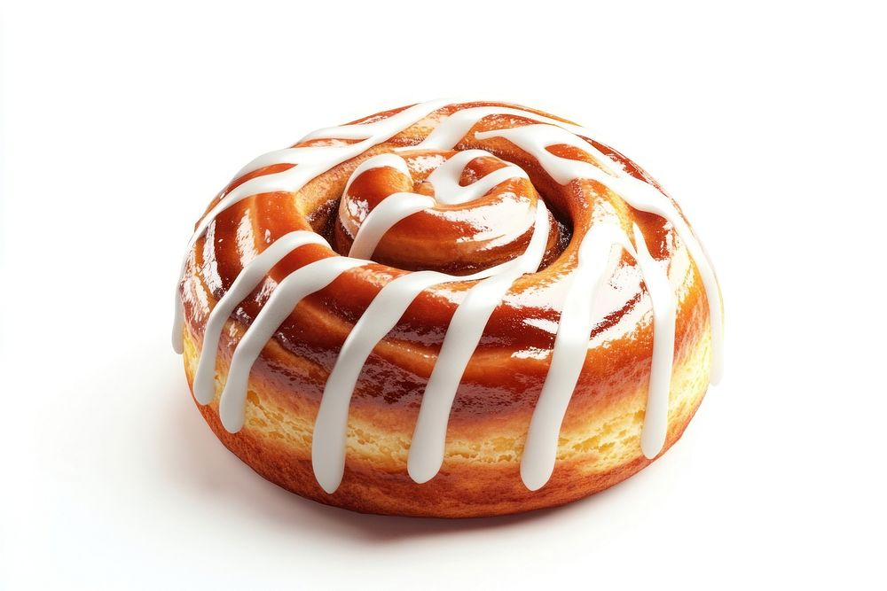 Cinnamon bun icing cinnamon dessert.