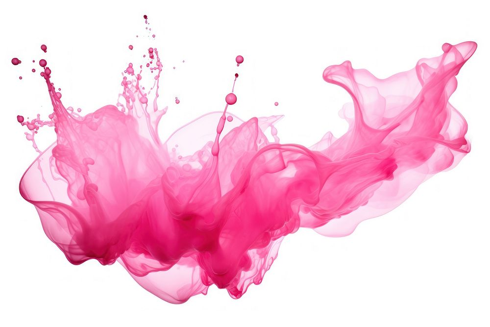 Pink liquid splash background expression abstract.