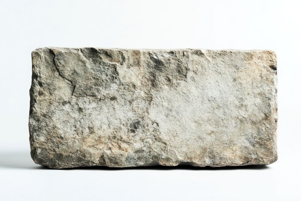 Rustic ancient Roman stone tablet construction limestone letterbox.