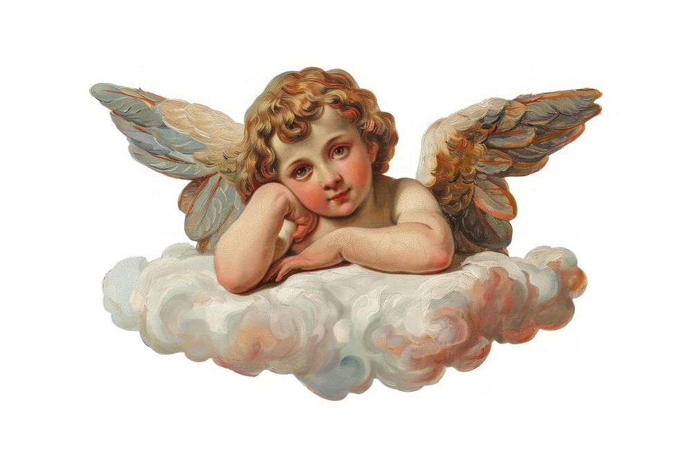 Cherub illustration vintage classic.