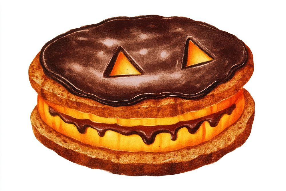 One Halloween sandwich chocolate cookie halloween dessert confectionery.